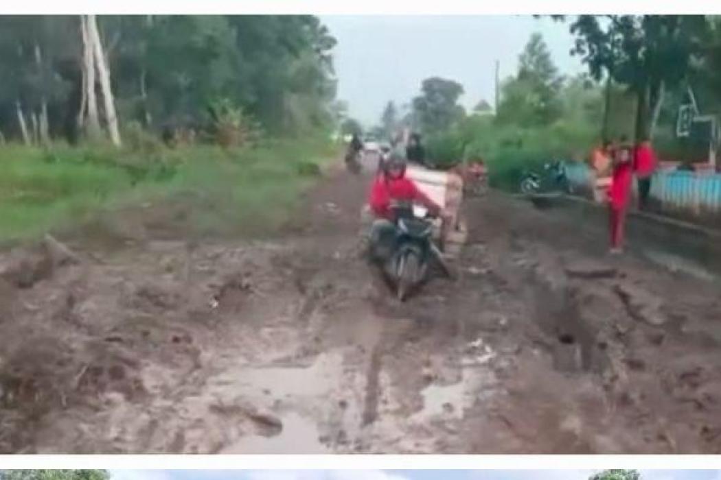 Viral Jalan di Muara Padang Banyuasin Rusak Parah Bak Kubangan Kerbau, Sering Diperbaiki Tapi Rusak Lagi