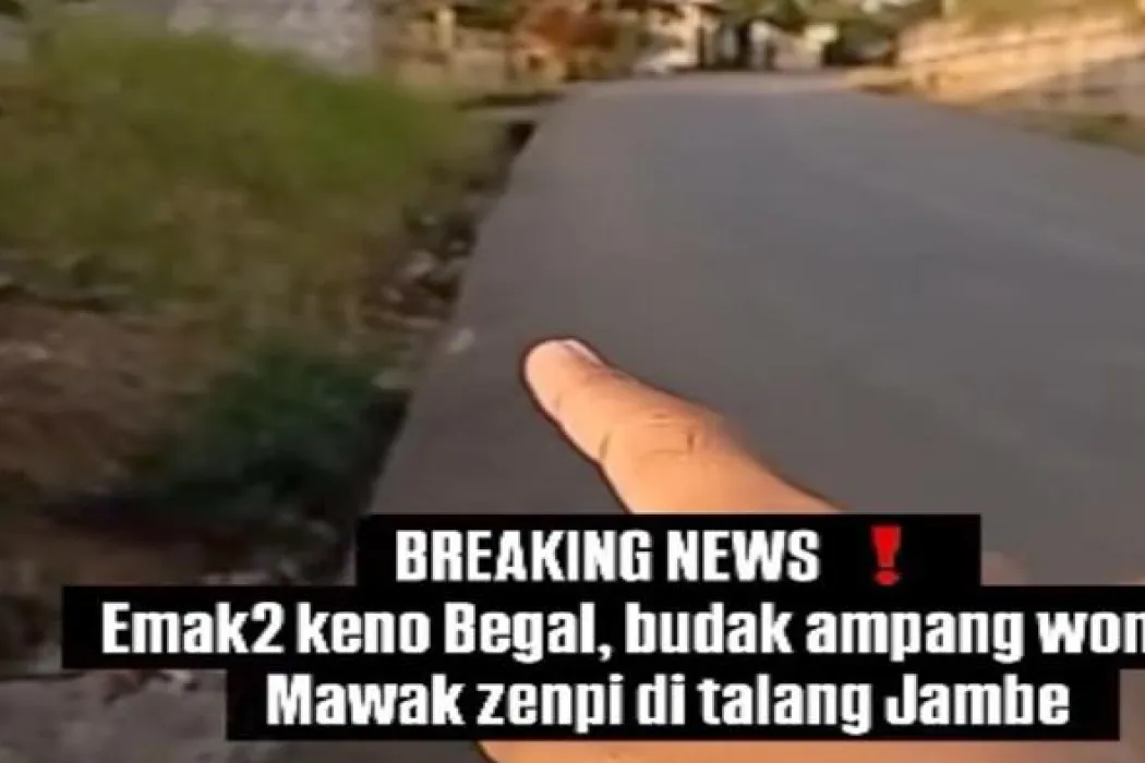 Viral Emak-emak Kena Begal Siang Bolong di Talang Jambe Palembang, Pelaku Beraksi Pakai Senpi